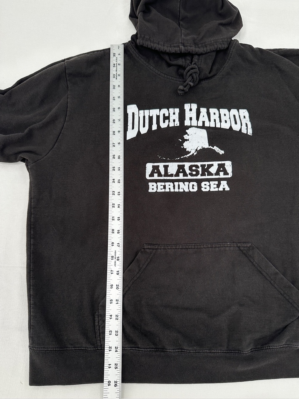 Dutch Harbor Alaska Bering Sea Black Hoodie - Picture 7 of 8